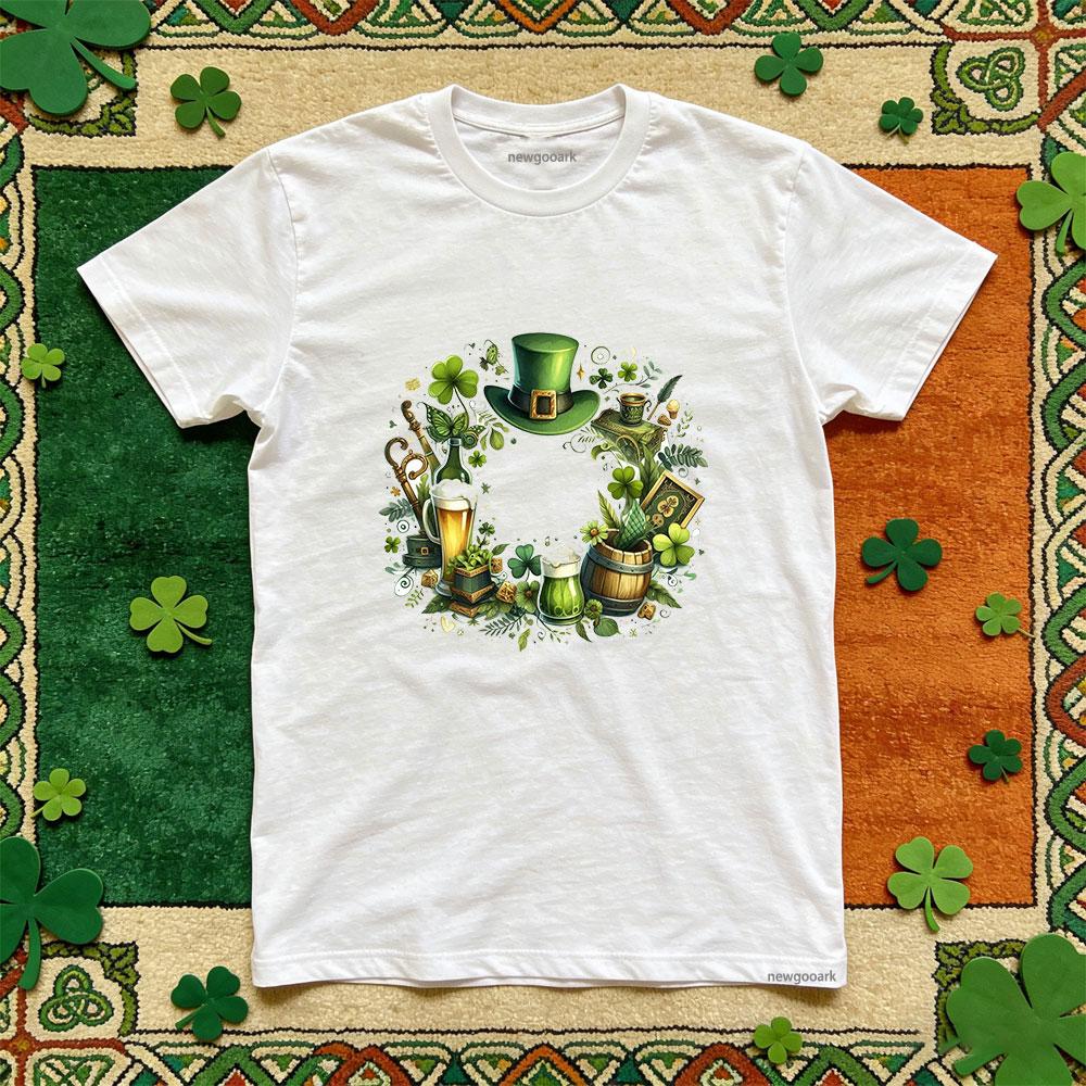 Saint Patrick lucky Irish green t shirt man cotton Casual funny festival printed T shirt Retro Unisex Adult Party tee