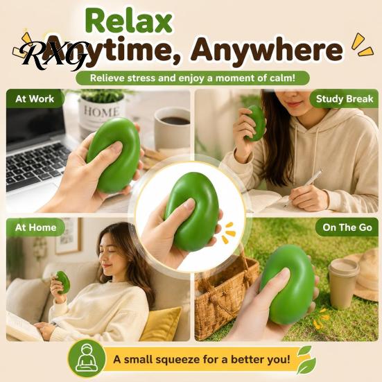 Hand Exercise Toy Crunchy Mango Squeeze Stress Ball, Color Changing Fidget with Crisp Relief Sound, High Elastic Decompression for Anxiety Relief,