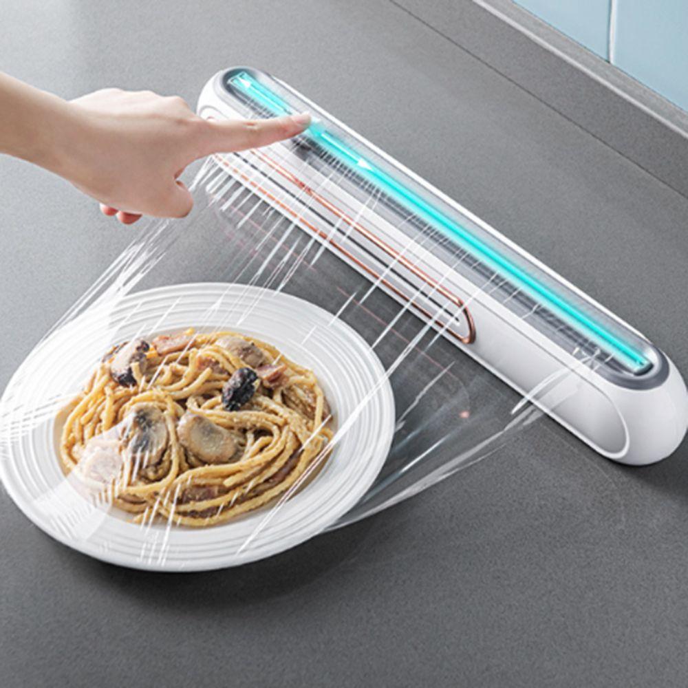with Suction Cup Magnetic Cling Film Cutting Box Refillable Plastic Wrap Dispenser Baking Paper