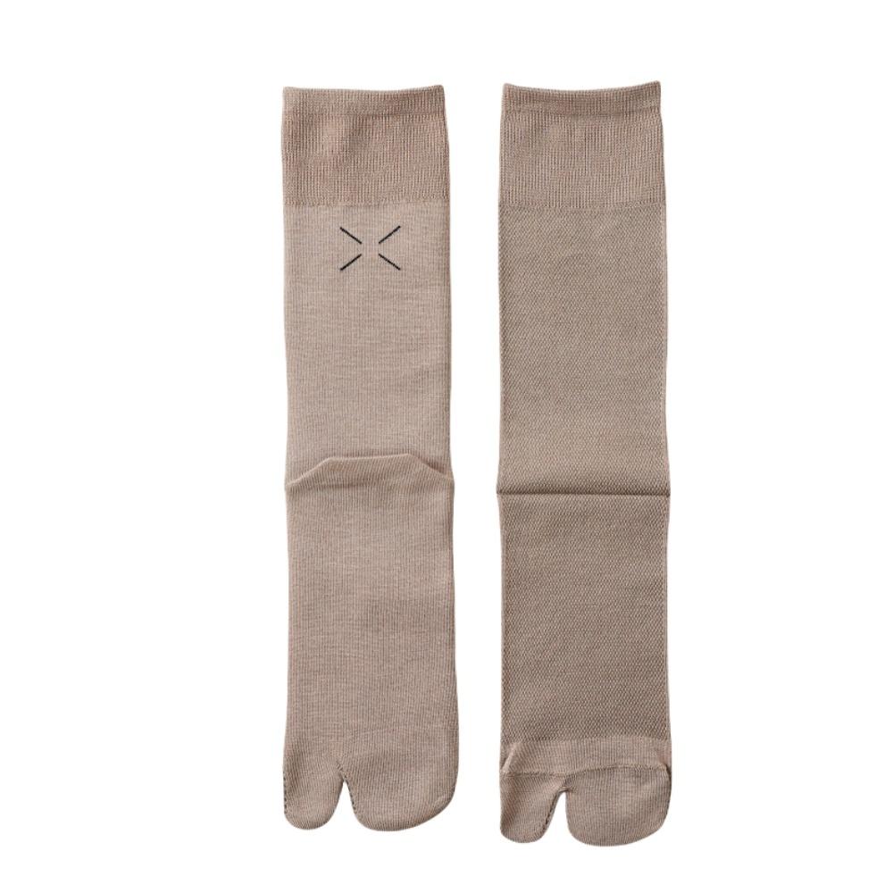 JK Two Toe Socks Thin Calf Long Socks Simple Split Toe Tube Socks  Summer