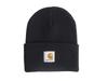 Шапка Beanie Knit Cap Акриловая шапка с часами Carhartt WIP Акриловая шапка с часами I020222 [Carhartt] (черный) [Элемент]