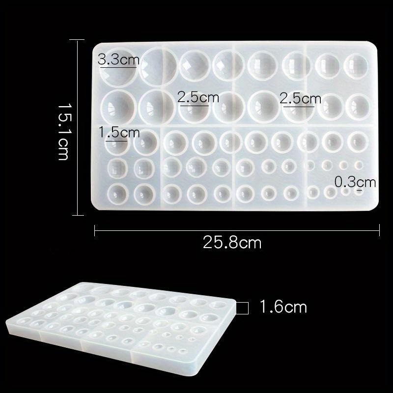 1 шт. Силиконовые формы для литья смолы для изготовления серег и ювелирных изделий, набор прозрачных форм круглой формы для DIY крафт-проектов