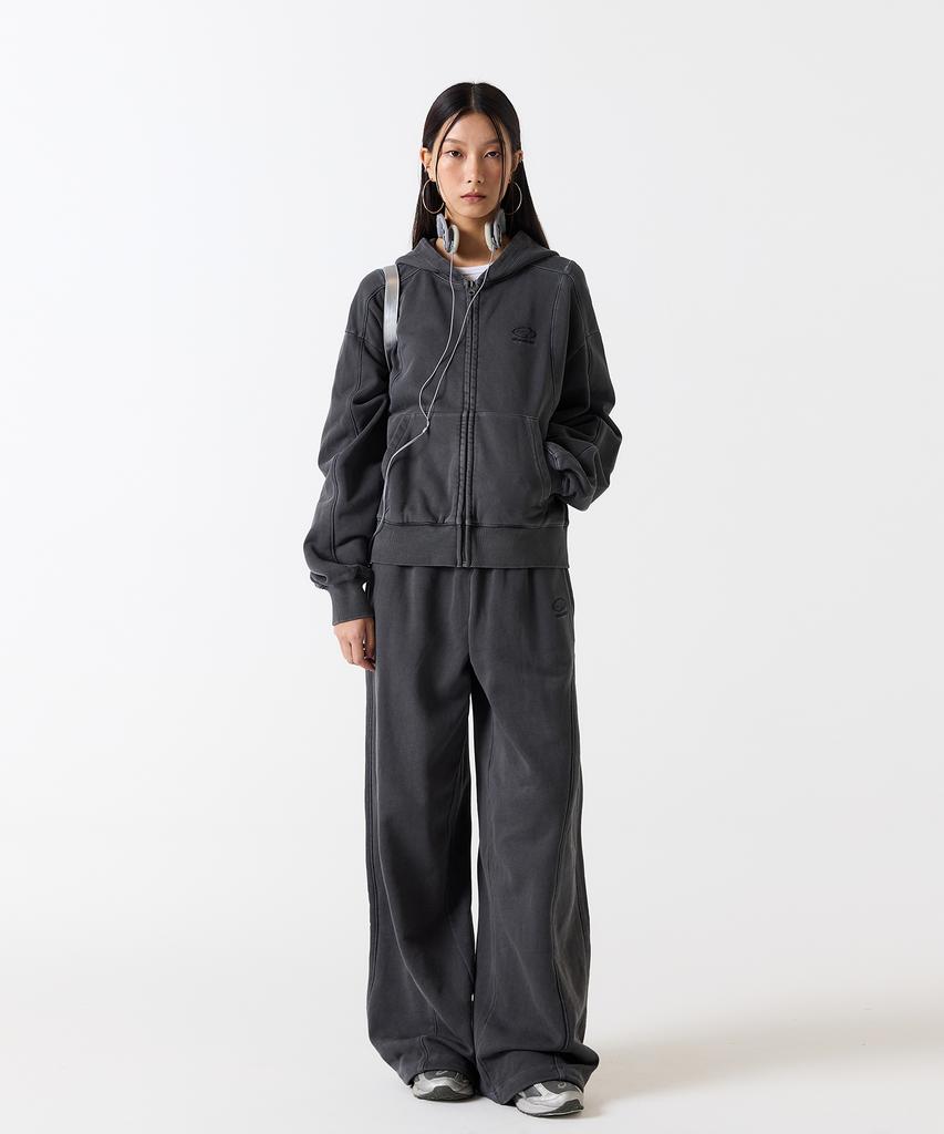 ODDSTUDIO Pigment Cover Stitch Pants - Charcol