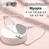 Ретро Очки Кошачий Глаз Фотохромные Очки для Близоруких Модные Ультралегкие Очки с Защитой от Синего Света Гибкие Дужки Стильные Женские Очки