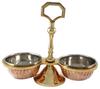 Медная столовая посуда IBA Indianbeautifulart для индийских лучших гарниров, держатель для приправ, маринованных огурцов 2