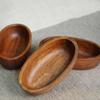 Handcrafted Boat-shaped Bowl Natural Wood Tray Multifunctional Sushi Plate Hotel Restaurant