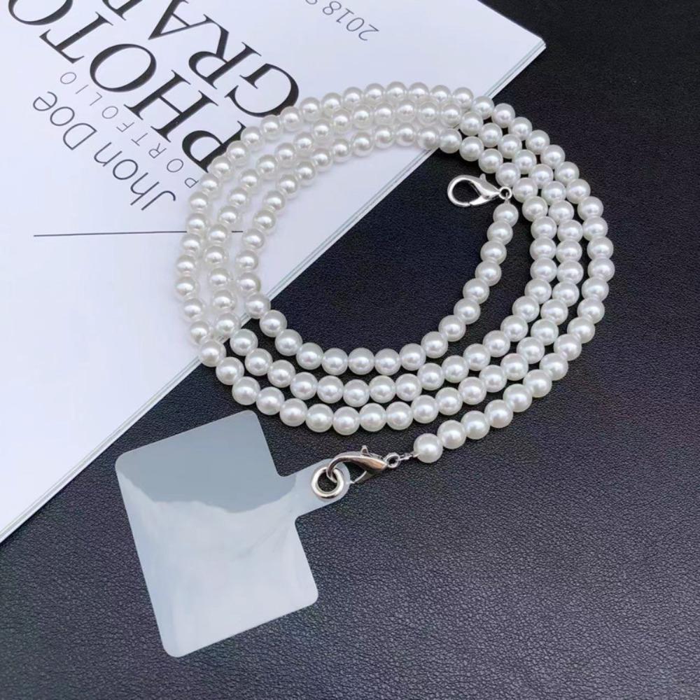 8MM Pearl Pearl Crossbody Cellphone Lanyard  Phone Case Accessories