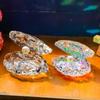 Sun Catcher Crystal Conch Shell with Pearl Reflective Crystal Glass Seashell Statue Parents