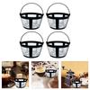 4Pieces Reusable Coffee Filters Accessory Nylon Design Coffee Filter Strainer Tool For Home Brews And Coffee Shops