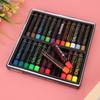 24 Oil Pastel Fluorescent Pcs Metallic Mixing Coloured Was Chalk Oil Painting Tool