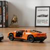 1:Модель Aventador в масштабе 43, литая, игрушка с механизмом обратного хода, с открывающимися дверями, оранжевого цвета, коллекционный суперкар для детей и энтузиастов