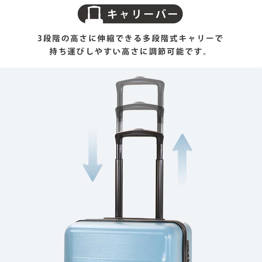 Чемодан Ripple 34 л 46 см 3 кг Жесткая молния 20201 Сумка для переноски Чехол с замком TSA Aqua [Transit Lounge]