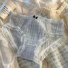 Plus Size Panties Cute Underwear Women's Panties Waist Lift Hip Sexy Breathable Bow Lace Triangle Briefs