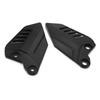 Heinmo Motorcycle CNC Foot Pegs, Footrests, Heel Plate Guards Protectors for Kawasaki 900RS 2017-2021 2022 2023 (No Logo) (Black)