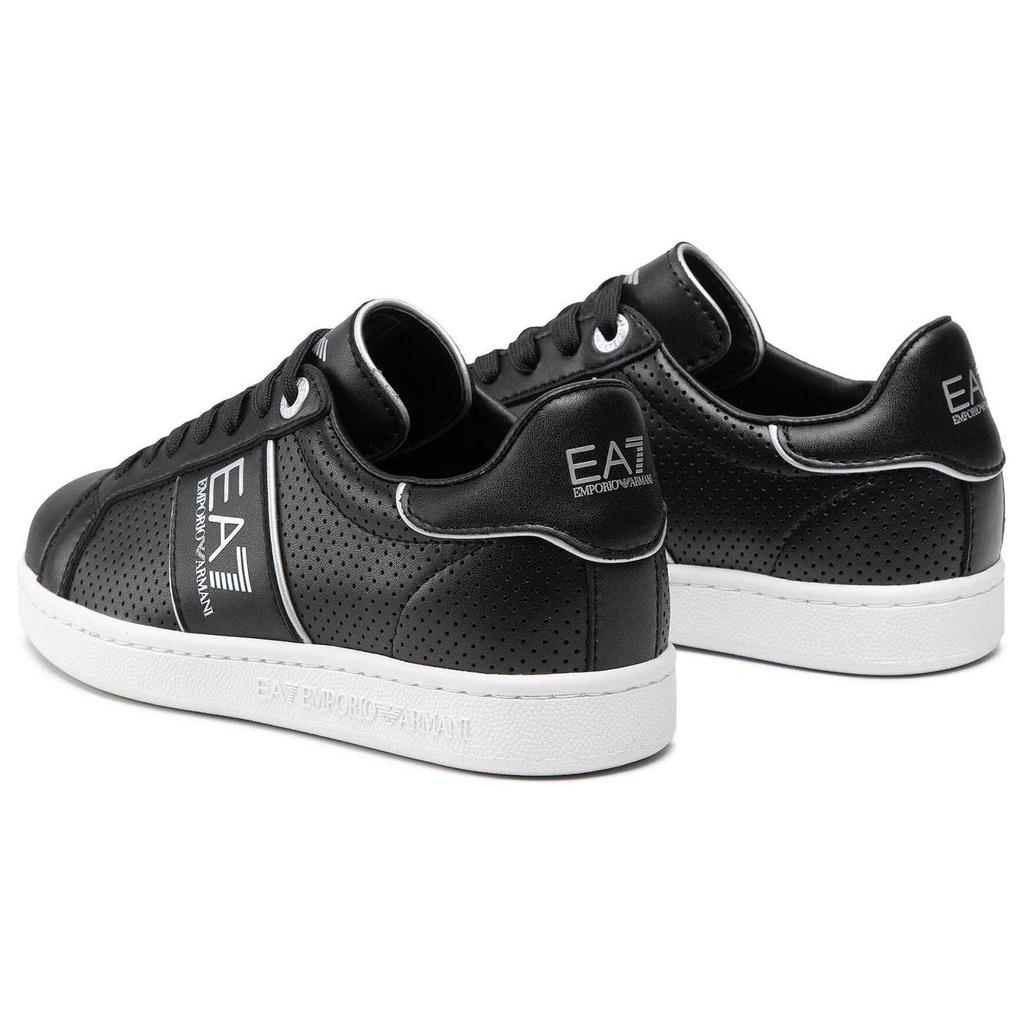 Emporio Armani EA7 Кожаные Удобные Минималистичные Низкие Кроссовки Мужские кроссовки Черные X8X102XK258N763