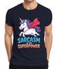 Sarcasm Is My Superpower Unicorn Funny Gift Kids Unisex Superhero Unisexs Tshirt