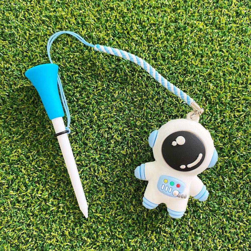 Astronaut Golf Ball Tees Cartoon Golf Ball Holder Golf Rubber Tees Golf Enthusiasts