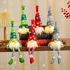 Striped Snowflake Knit Star Hat with Light-Up Legs Christmas Gnome Ornament Gift Decoration