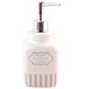[Q0431] - Ivory 'Savon' Ceramic Soap Dispenser (retro) - 18. 5x6. 5cm