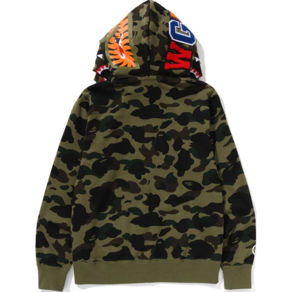 Bape Худи с полной молнией и капюшоном 1st Camo Shark SS25 1K70-115-016