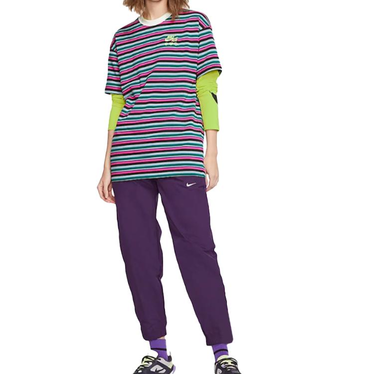 Nike X Olivia Kim Striped T Shirt Bright Ceramic CT2018-873