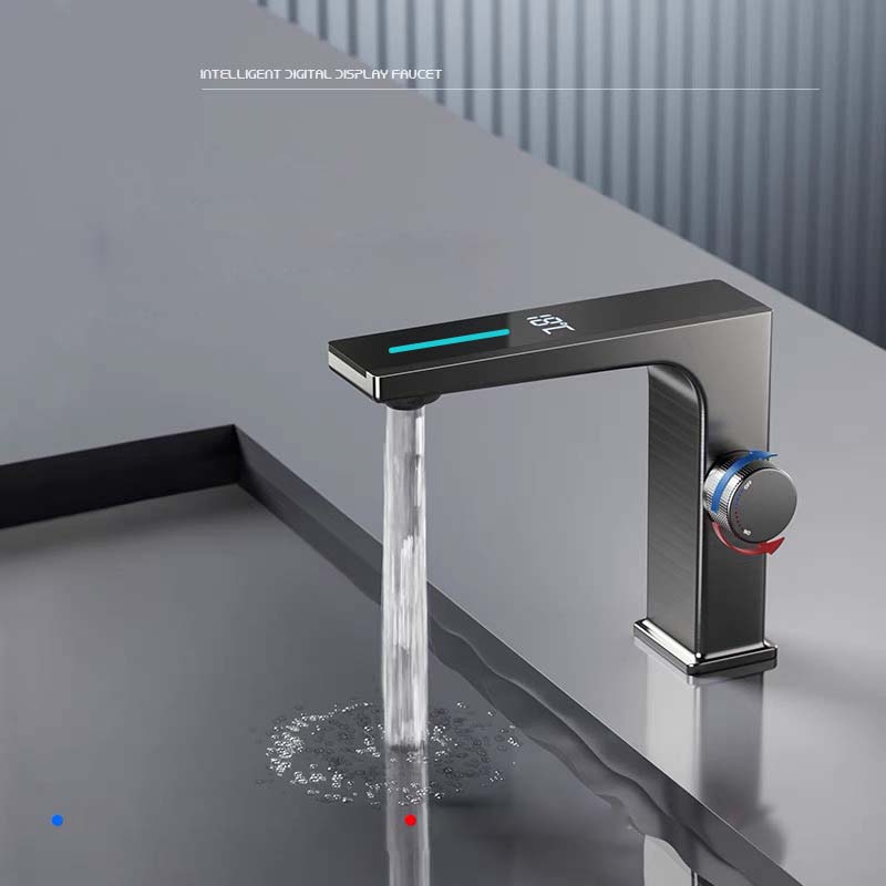 Smart Digital Basin Faucet Cold and Hot Water Dual Control Faucet for Home Bathroom Sink Washstand Washbasin Faucets Mixers Taps