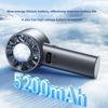 2025 5200 мАч Вентилятор с ледяным компрессом Высокоскоростное охлаждение Ручной USB Перезаряжаемый Портативный Светодиодный цифровой дисплей Для лета на открытом воздухе