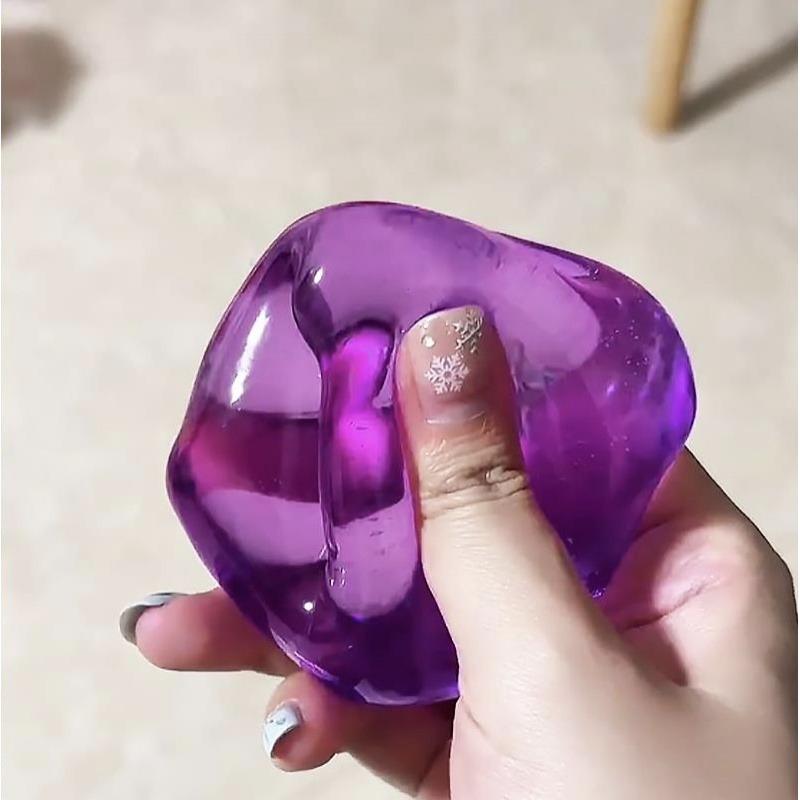 Slow Rebound Ice Cubes Squishy Squeeze Toy - Stress Relief Sensory Fidget for Kids Adults, ADHD Autism Relax, Party Favors Gifts