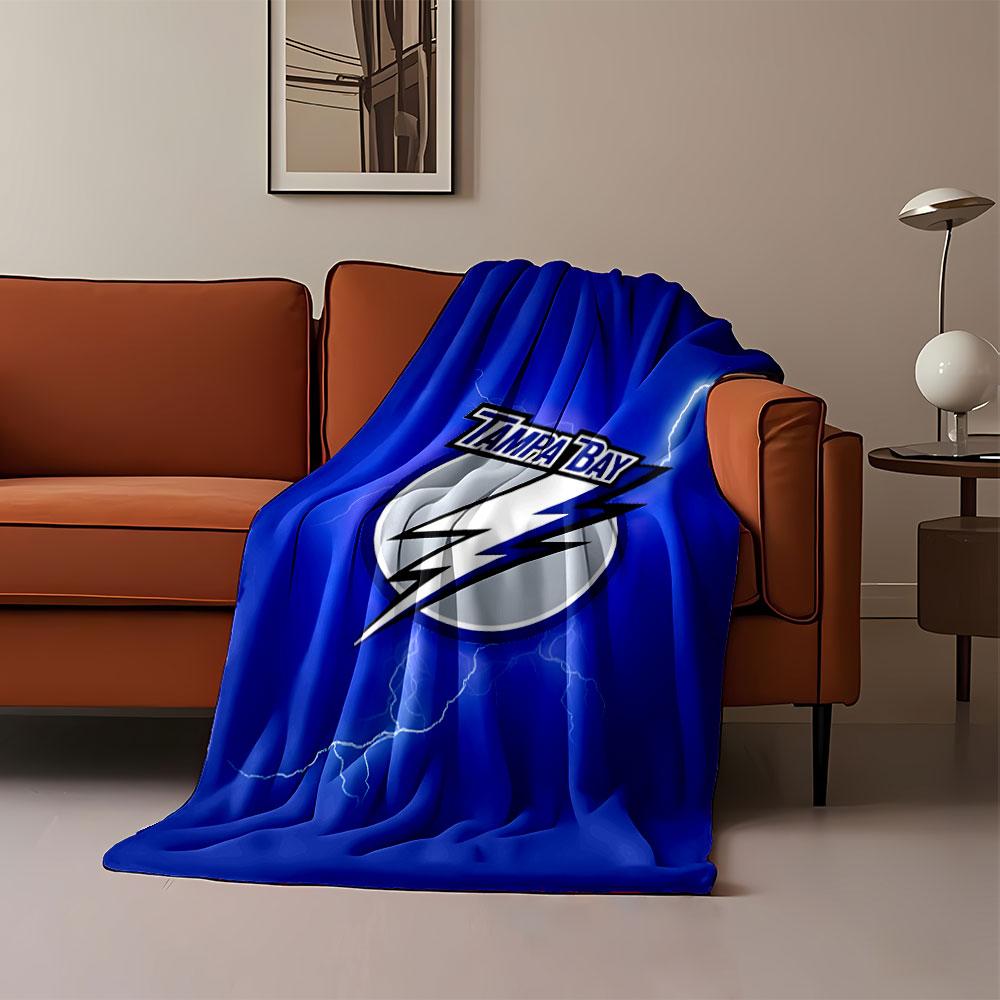 Tampa Bay Lightning Logo Blanket print blanket soft and cozy perfect for the living room bed sofa or a nap,gift