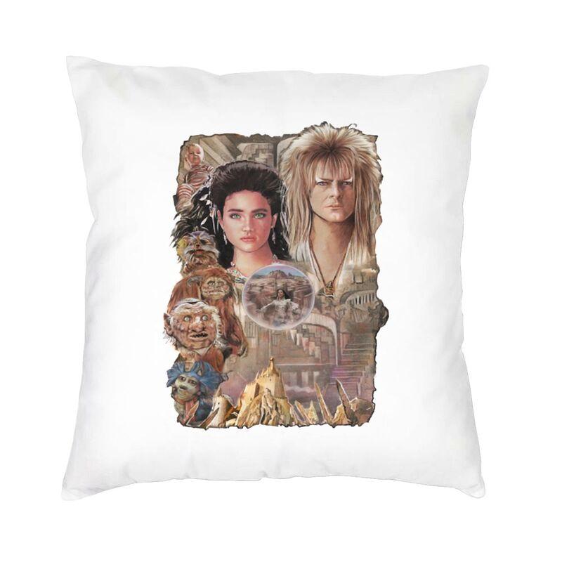 Labyrinth Movie Cushion Cover x Soft Horror Adventure Movie Throw Pillow Case for Sofa Car Square Pillowcase Decoration