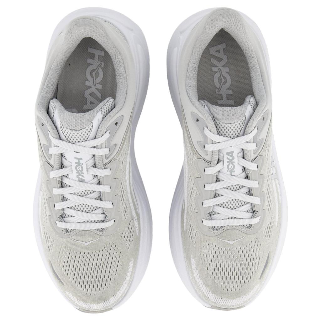 Hoka One One Bondi 9 Удобные Прочные Дышащие Беговые Кроссовки Мужские Кроссовки Серый Серебристый Белый 1162011-CRDS