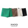Fall 2024 High Waist Slim Looking Sheath A- Line Skirt Women's Commute Leisure Asymmetric Culottes 4 Colors 7385597
