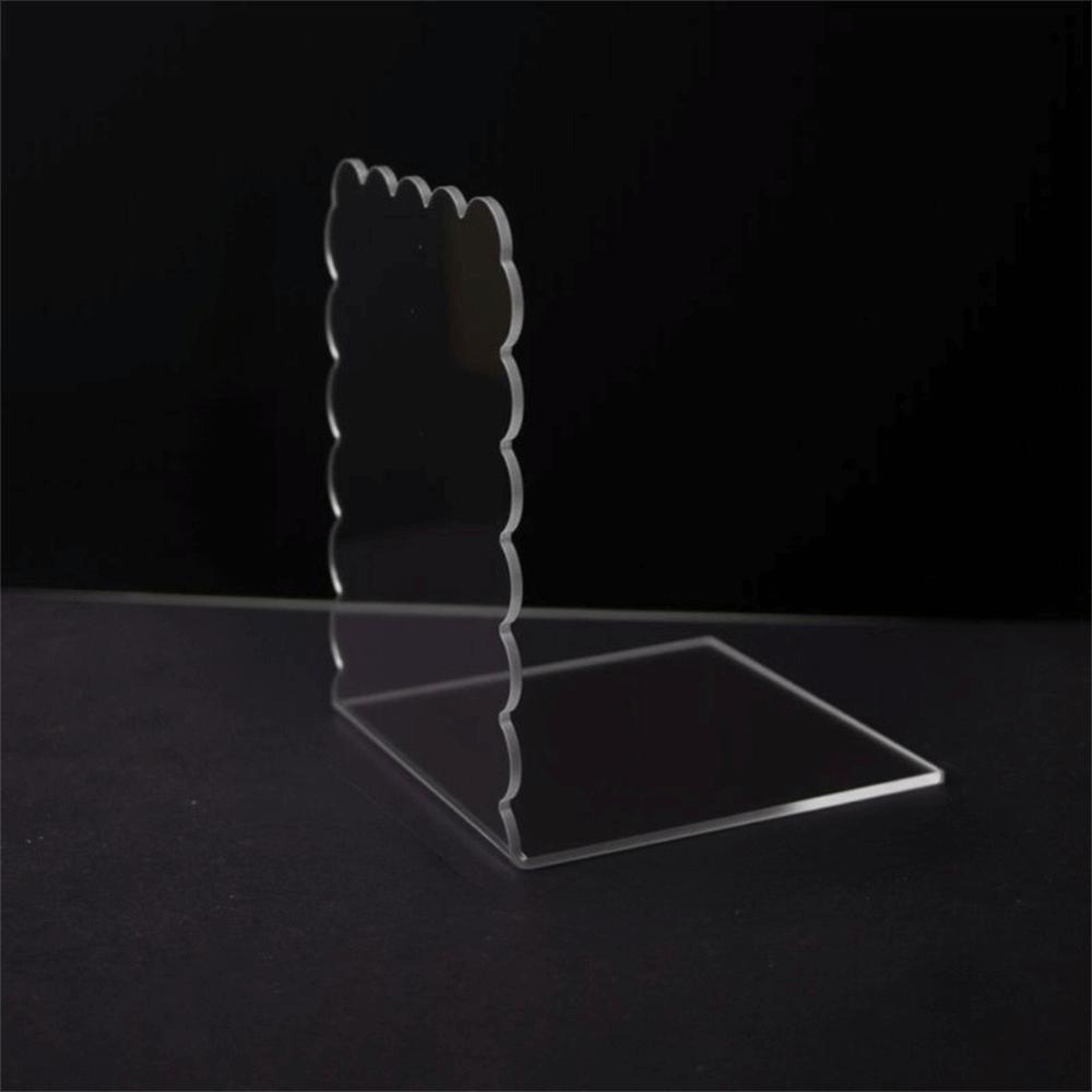 Space-saving Desktop Acrylic Book Storage Rack Durable Acrylic Bookends Gift for Book Loves