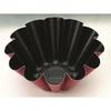 MOULE A BRIOCHE 22 Cm ALUMINIUM ANTI-ADHERENT EXTERIEUR ROUGE MOUCHETE DE NOIR - PASSE AU LAVE-VAISSELLE
