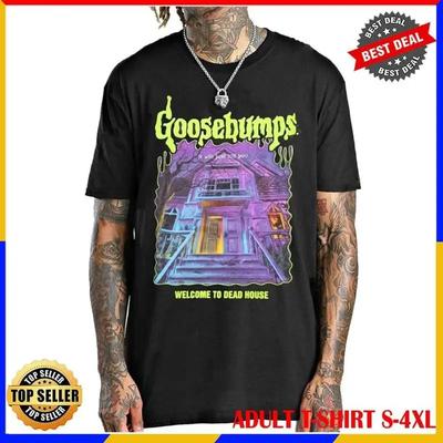 Hot Goosebumps Welcome To House Door T Shirt Retro