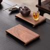 Foam Table Tea Tray New Chinese Household Decorative Plate Small Solid Wood Dry Foam Tea Tray Simple Wooden Plate New