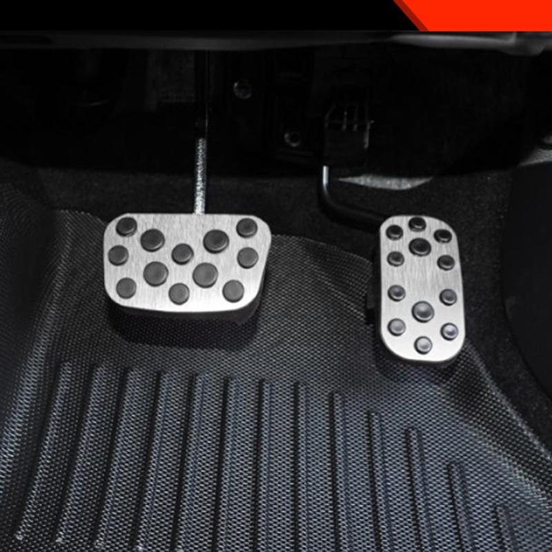 For Toyota 4Runner 2025 Car Pedal Cover Gas Accelerator Brake Pedal Cover Aluminium Alloy Pad Accessories 2pcs Sets