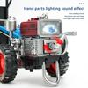Vintage Alloy Tractor Model with Sound Light Movable Rear Die-cast Farm Truck Vehicle Toy Desktop Decoration Toddlers Boys Girls