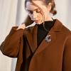 Women Fashion Crystal Moon Brooch Exquisite Crystal Pin Jewelry Accessories For Sweater Coat Decoration