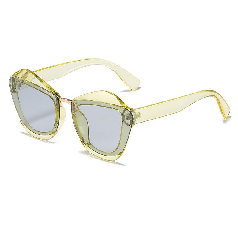 Summer new cat eye eyebrow decoration sunglasses modern charm fashion large frame glasses sunglasses
