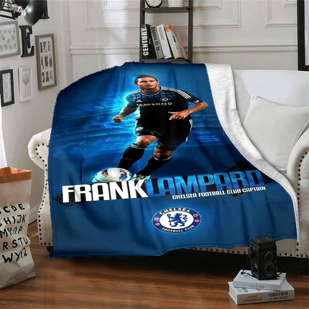 Chelsea Fc Football Player Blanket Soft & Cozy Great for Office Chair Office Picnics Four Seasons Universal Playful Design