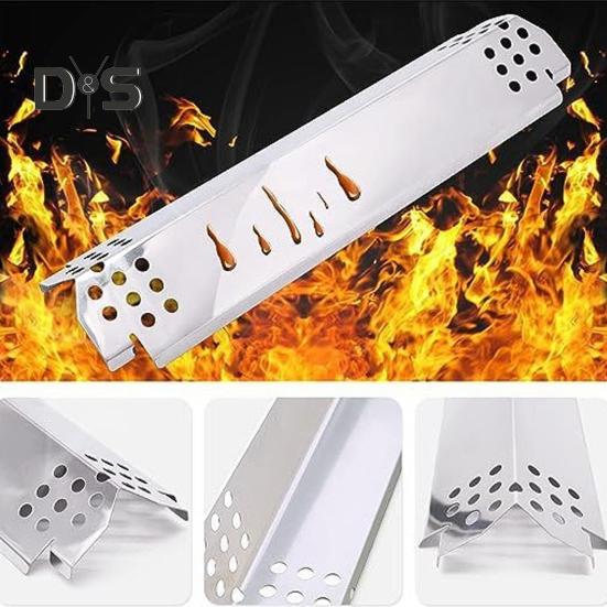 Крышка горелки гриля, тепловые пластины из нержавеющей стали, щиты, стабильная конструкция, защитная перегородка для домашней кухни