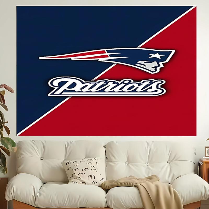 1pc Patriot Logo Tapestry, Living Room, Bedroom, Office, Party Decor, Ideal Festive Gift