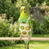 Adjustable Pet Parrot Diaper Fruit Pattern with Bowtie Bird Nappy Soft Fabric Breathable Bird Flight Suits for Cockatiel Pigeons