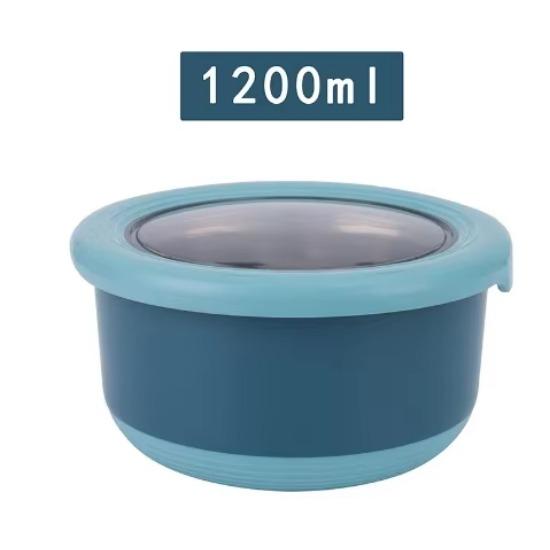 Коробка для хранения свежих продуктов из нержавеющей стали, герметичная миска для еды, не допускающая ожогов, с крышкой, кухонная герметичная миска для еды, коробка для хранения свежих продуктов