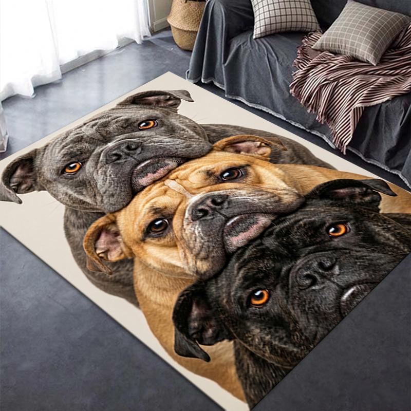 2025 New Three Puppies Carpet Rug for Living Room Bedroom Home Sofa Decoration,Kids play Non-slip Floor Mat140