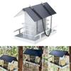 Heavy Duty Metal Bird Feeder for Outdoor Hanging Feeding Station Large Capacity for Garden and Backyard