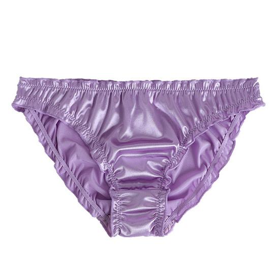 Lady Panties Low Waist Bouncy Solid Color No Constraint Comfortable Anti-peeking