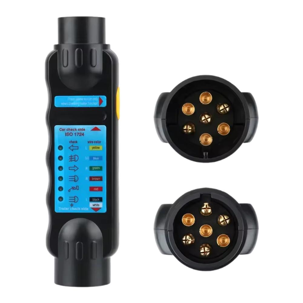 12V Car Resistor Trailer Plug Socket Tester Connector Recorder for Electric Device Trailer Wiring Harness