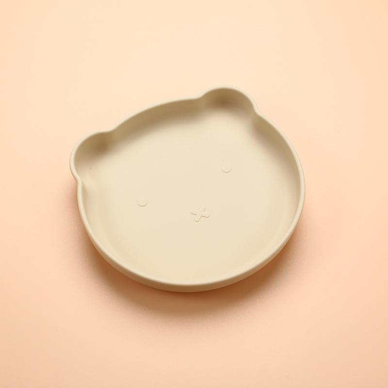 Премиальный силиконовый набор для кормления детей: Устойчивая к высоким температурам, противопадающая присоска и защитная пластина